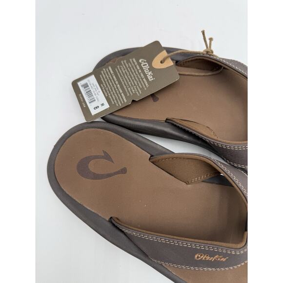 Olukai OHANA Men's NEW Sandal Dark Java / Ray US Size 8 - Picture 3 of 6